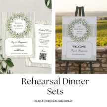 Wedding Rehearsal Dinner Sets