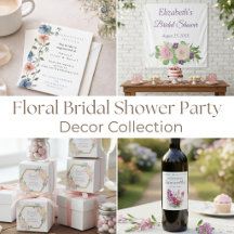 Floral Bridal Shower Party Decor