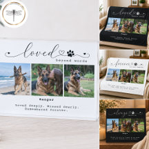 Pet Memorial Three Photo Gifts