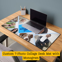 Spruce Up Your Desk: Photo Collage Desk Mat