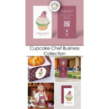 Cupcake Bakery Pastry Chef QR Code Collection