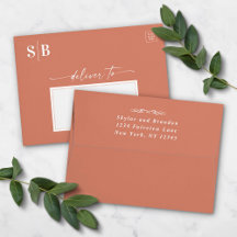 Clay & Blush Palette Ombre or Solid Wedding Suite