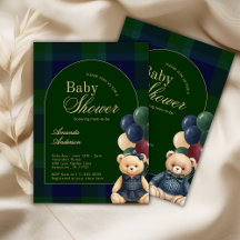 Preppy Polo Teddy Bear Classic Luxury Baby Shower 