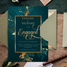 152 Emerald Green Monstera Gold Foil