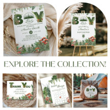 Woodland Forest Mushroom It’s a Boy Baby Shower