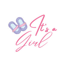 Pink Baby Girl Shoes Its A Girl Baby Shower