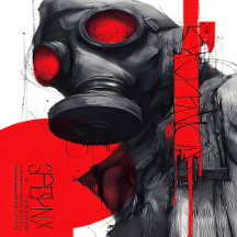 Dystopian Gas Mask Trash Polka Art Collection