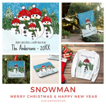 Snowman - Merry Christmas and Happy New Year 