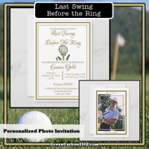 Bach Party or Wedding Weekend Golf White and Gold
