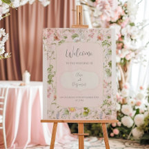 Pink Floral Chinoiserie Wedding