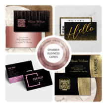 Elegant Shimmer  Business Cards