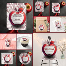 3D Apple of Our Eye Geometric Baby Shower 