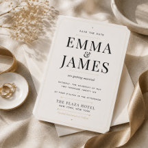 Modern Luxury Save The Date Templates