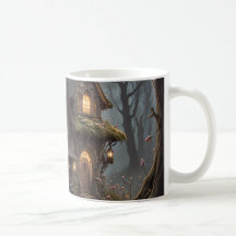 Fantasy Treehouse set of Coffee Mugs