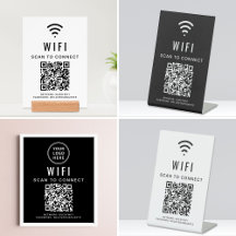 WiFi QR Code Sign Collection