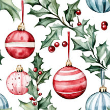 Vintage Ornaments Merry Christmas