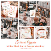 Forever Yours -  Blush Burnt Orange Floral Wedding