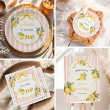 Gingham Lemon Themed 1st Birthday