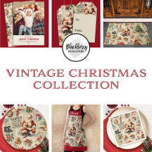 Vintage Christmas Santa Claus Collage Decoupage