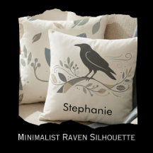 Minimalist Raven Silhouettes