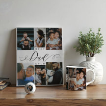 Best Dad Ever Photo Collage keepsake Gifts
