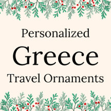 🇬🇷 Greece Travel Ornaments