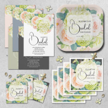 HYDRANGEAS + ROSES FLORAL BRIDAL SHOWER COLLECTION