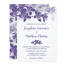 Elegant Purple Orchid Wedding Collection