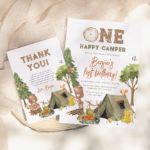 One Happy Camper Woodland Boy 1st Birthday Party