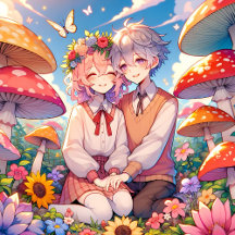 Cute Cuddly Anime Couple