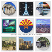 Travel Destination Wall Clocks