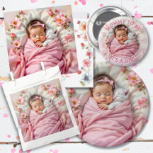 Girl's Pink Baby Shower   Baby and Kitten Theme