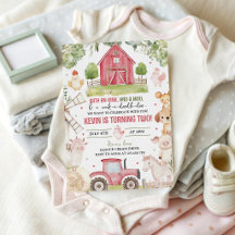 Watercolor Farm Animals Birthday Collection