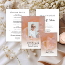 Pale Pink Rose Flower Funeral Memorial