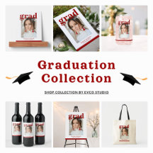 Photo Graduation Party Elegant Modern Script. 