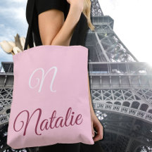 Pastel Pink Monogrammed