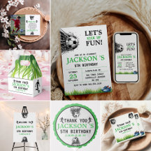 Goal! Soccer 5th Birthday Party collection