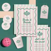 Pink Preppy Pickleball Birthday Party