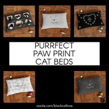 Purrfect Paw Print Cat Beds