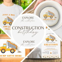 Construction Zone 🚧 Dump Truck Party