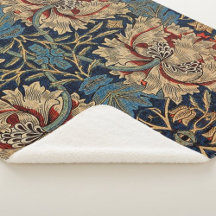 Sherpa Blanket - William Morris Patterns