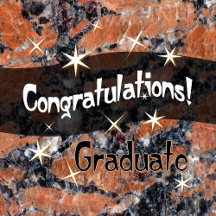 Congratulations College Graduate Marbled Stone