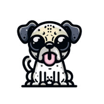 The cute dog 