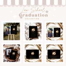 Gold Elegant Law School Graduation