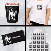 Little Red Riding Hood in Woods Wolf