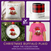 CHRISTMAS BUFFALO PLAID Gifts and Party Supplies 