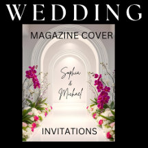 Magazine Cover Wedding Invitations