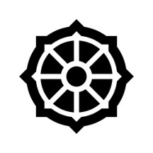 Wheel of Dharma (Symbol of Buddhism and Hinduism)