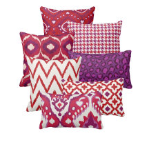 Contemporary ikat print decor