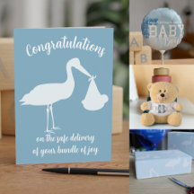 Congratulations Boy Baby Cards and Gifts
